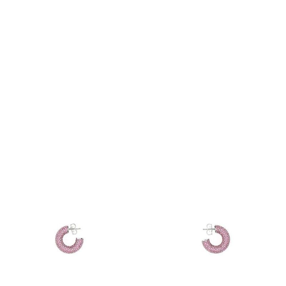 AMINA MUADDI Cameron Hoop Mini Earrings Women PINK